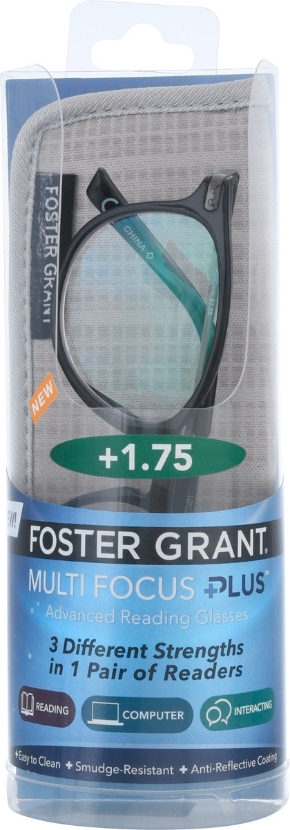 slide 6 of 11, Foster Grant Multi Focus Plus Advanced+1.75 Reading Glasses 1 ea, 1 ct