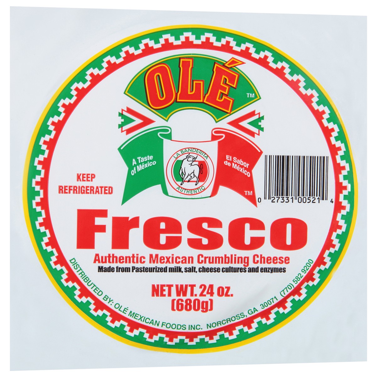 slide 2 of 9, Ole Fresco Authentic Mexican Crumbling Cheese 24 oz, 24 oz