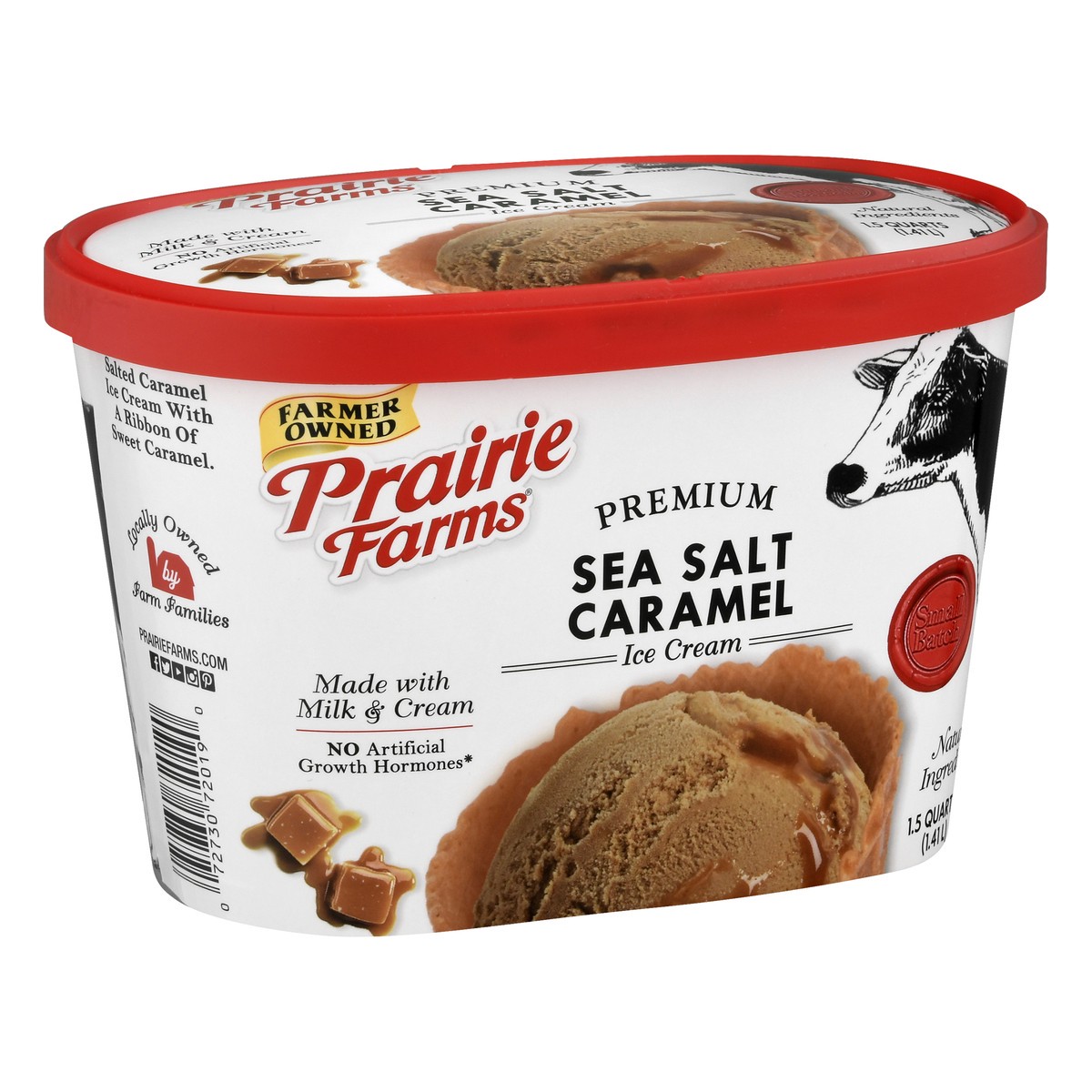 slide 8 of 13, Prairie Farms Premium Sea Salt Caramel Ice Cream 1.5 qt, 1.5 qt