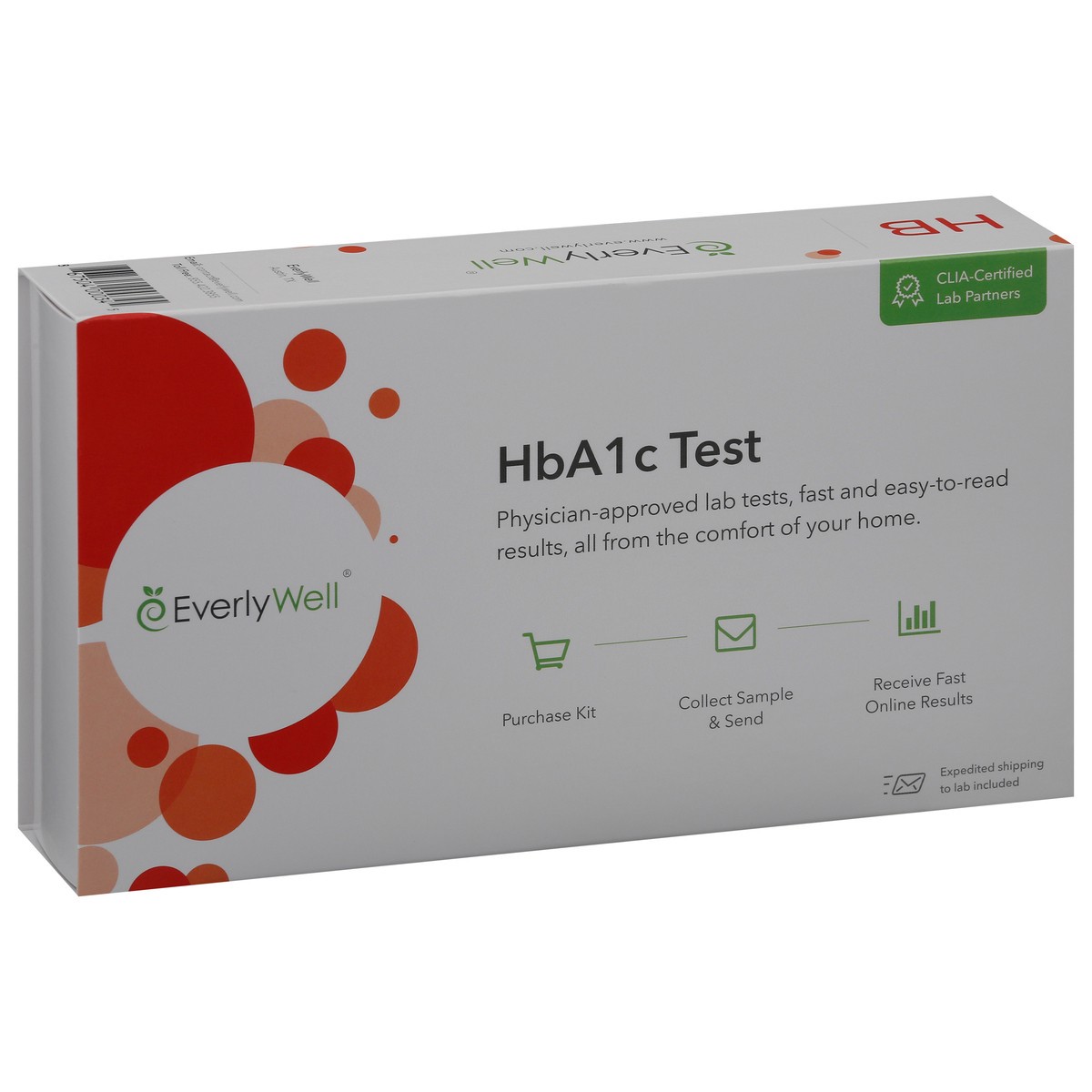 slide 9 of 9, Everywell HbA1c Test 1 ea, 1 ct