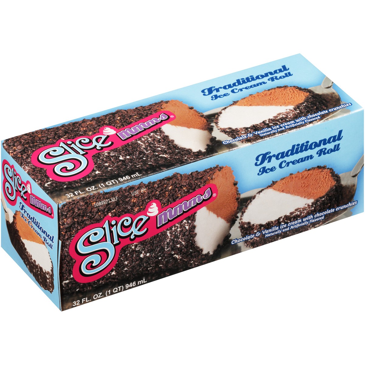 slide 6 of 12, Slice' Mmms Slice'mmms Traditional Ice Cream Roll 32 fl. oz. Box, 32 oz