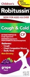 Robitussin Children's Non-Drowsy Grape Flavor Cough & Cold 4 fl oz