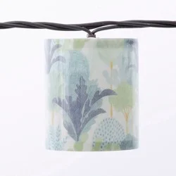 Hd Designs Outdoors Printed Cylinder Light Set - Blue/Green