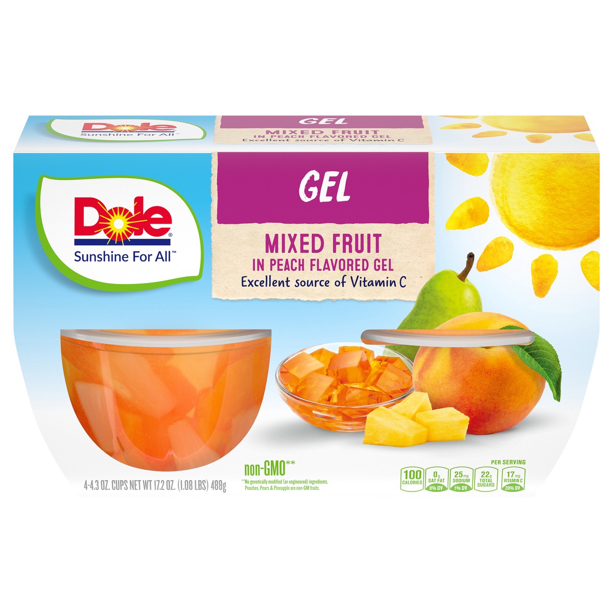 slide 1 of 8, Dole Mixed Fruit, 4 ct