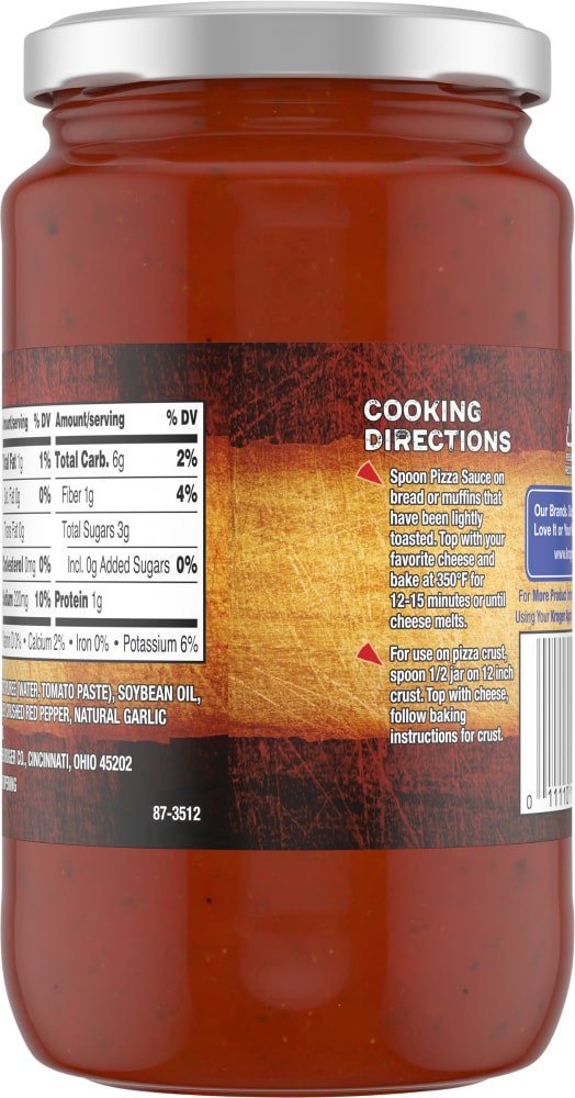 slide 2 of 4, Kroger Spicy Red Pepper Pizza Sauce, 14 oz