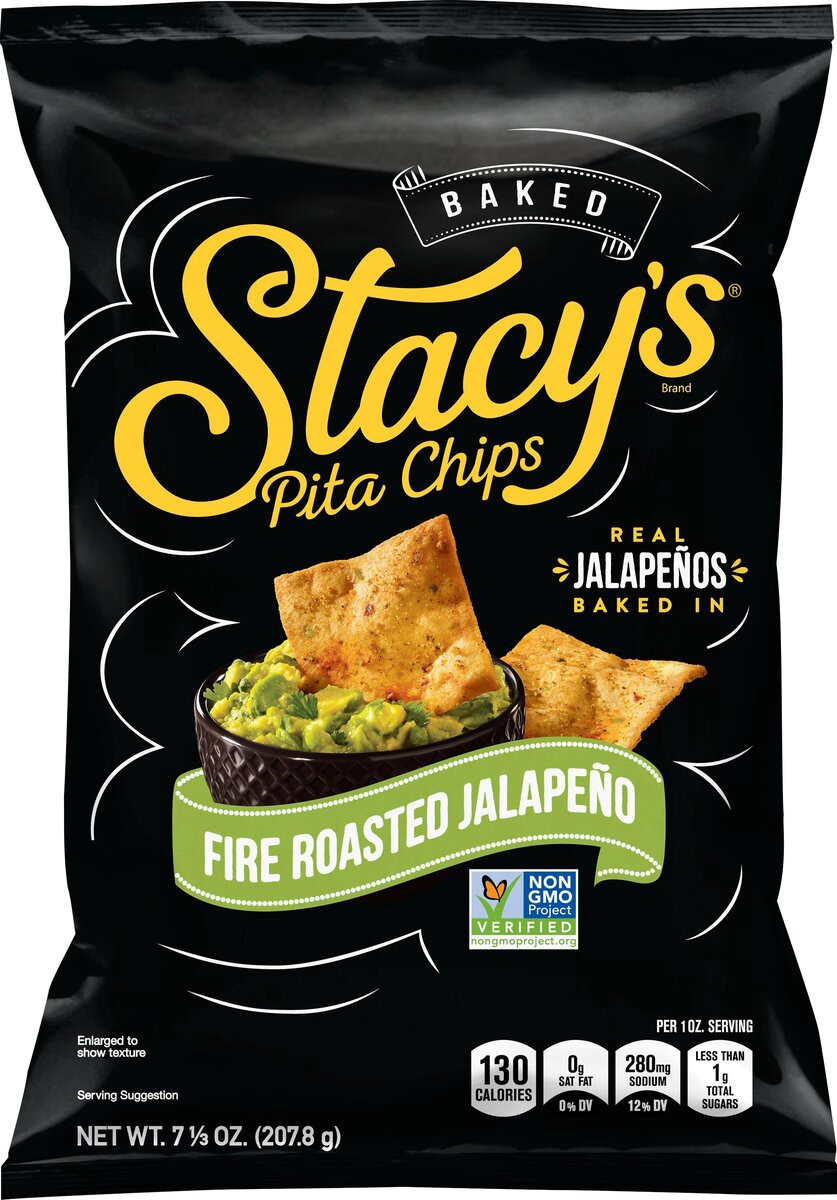slide 6 of 7, Stacy's Pita Chips, Fire Roasted Jalapeno, 7.33 oz