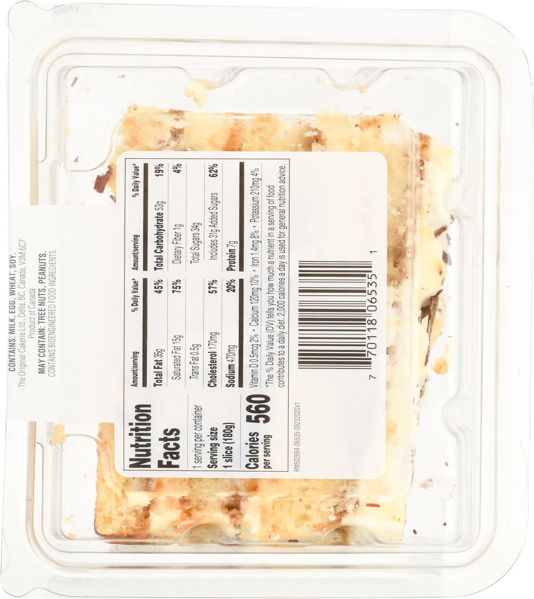 slide 10 of 13, The Original Cakerie Layer Tiramisu Layer Cake 1 Slice, 1 ct