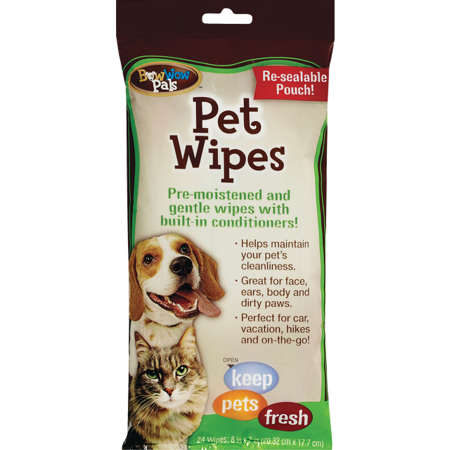 slide 1 of 1, Bow Wow Pals Pet Wipes, 24 ct