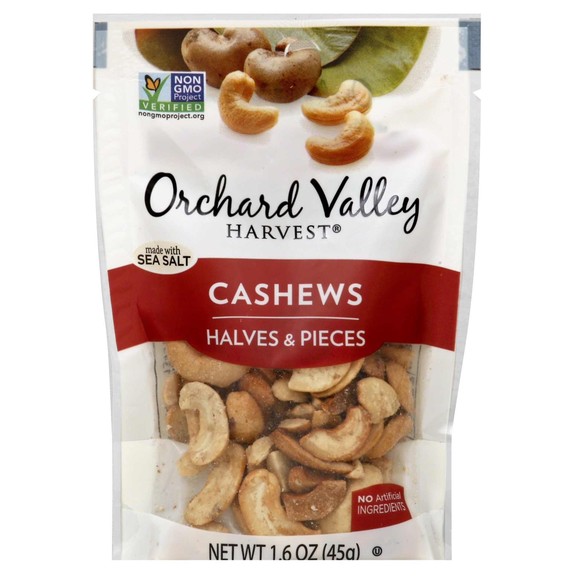 slide 1 of 2, Orchard Valley Cashews 1.6 oz, 1.6 oz