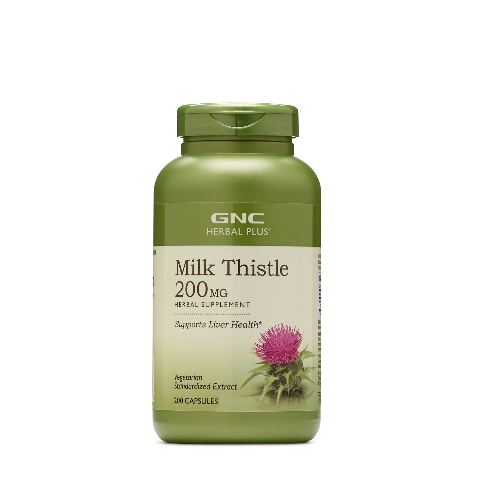 slide 1 of 1, GNC Herbal Plus Milk Thistle 200 MG, 200 ct