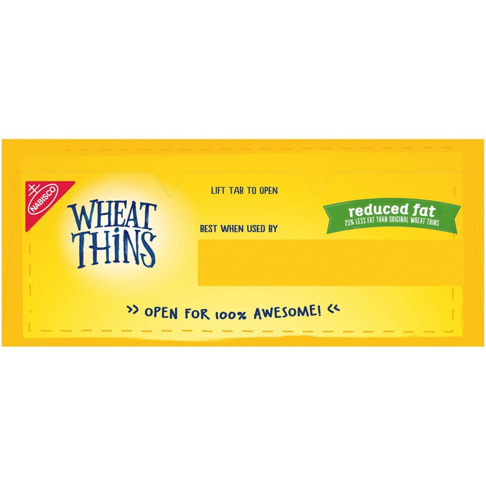 slide 20 of 28, Wheat Thins Reduced Fat Whole Grain Wheat Crackers, 8.5 oz, 0.63 lb