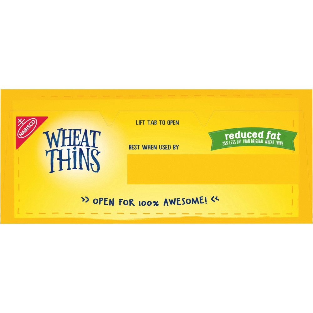 slide 12 of 28, Wheat Thins Reduced Fat Whole Grain Wheat Crackers, 8.5 oz, 0.63 lb