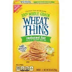 Wheat Thins Reduced Fat Whole Grain Wheat Crackers, 8.5 oz