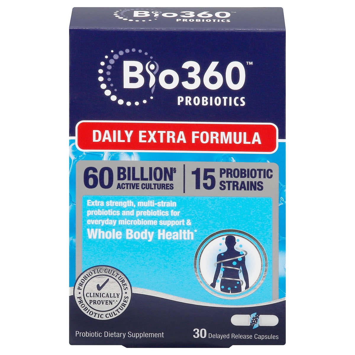 slide 1 of 1, Bio360 Probiotics Daily Extra, 30 ct