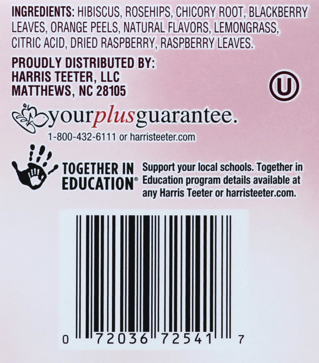 slide 3 of 4, Harris Teeter Raspbry Hibiscus Herbl Tea, 20 ct