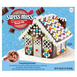 Swiss Miss Chocolate Flavored Cookie House Holiday Kit - 23.26 oz