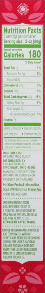 slide 2 of 4, Simple Truth Organic Pad Thai White Rice Noodles, 8.8 oz