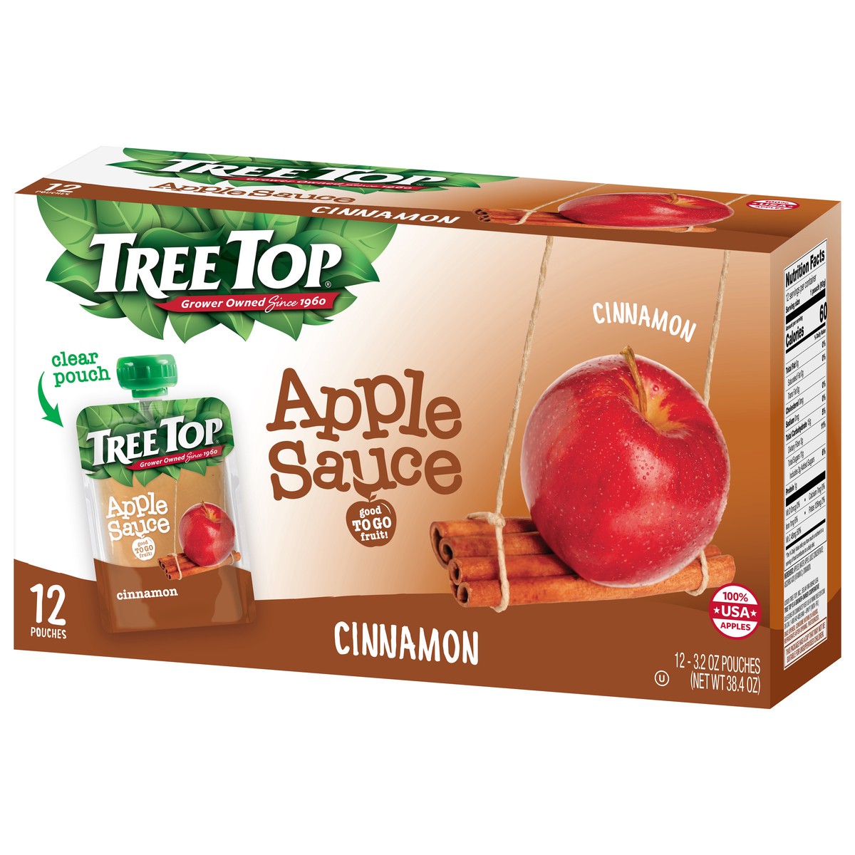 slide 7 of 12, Tree Top Cinnamon Apple Sauce 12 - 3.2 oz Pouches, 12 ct