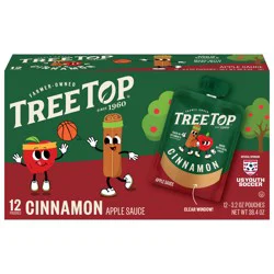 Tree Top Cinnamon Apple Sauce - 12 ct - 3.2 oz Pouches