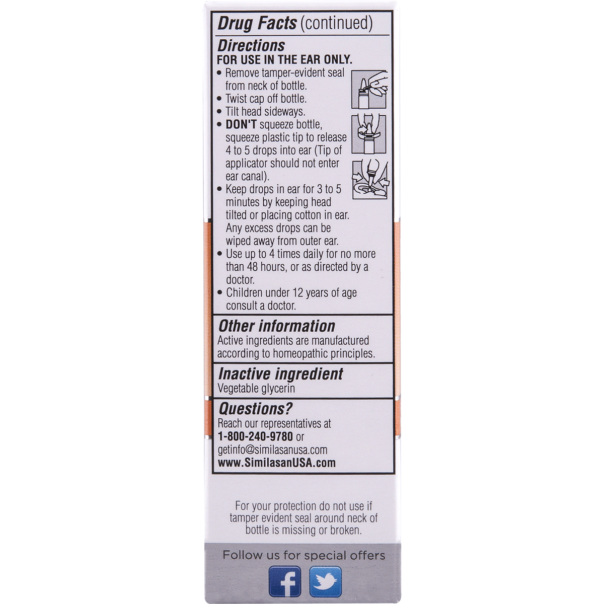 slide 9 of 10, Similasan Earache Relief, 0.33 fl oz