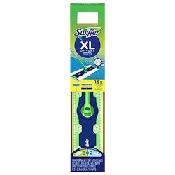 Swiffer Sweeper Dry + Wet XL Sweeping Kit, 1 Sweeper, 8 Dry Cloths, 2 Wet Cloths