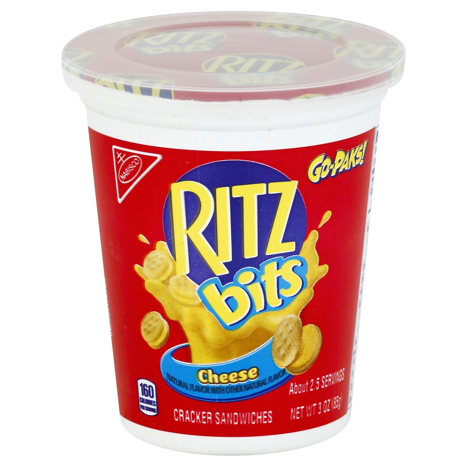 slide 1 of 1, Ritz Bits Cheese Go-Paks, 3 oz