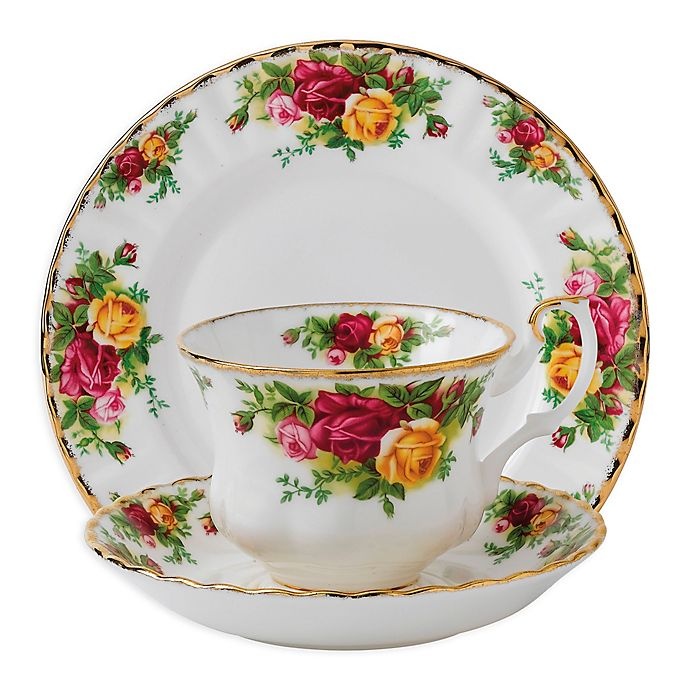 slide 1 of 1, Royal Albert Old Country Roses Place Setting, 3 ct