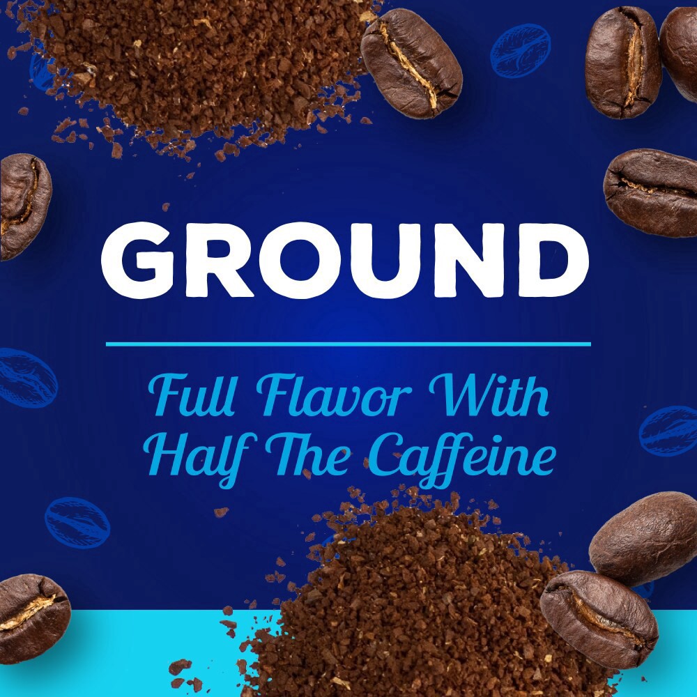 slide 2 of 5, Kroger® Half Caffˆ Light Roast Ground Coffee, 24 oz