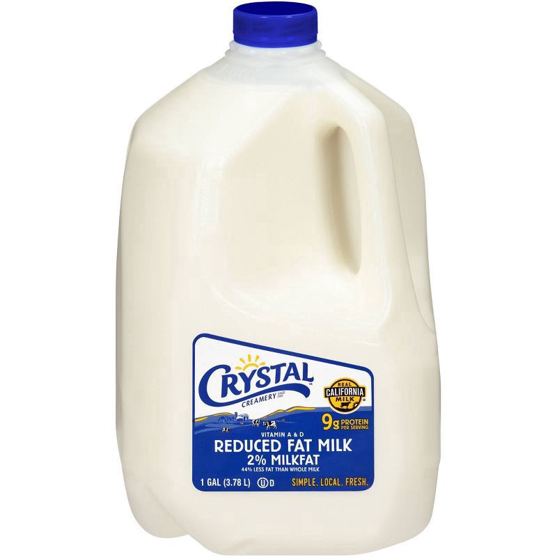 slide 1 of 3, Crystal Milk Reduced Fat 2%, 