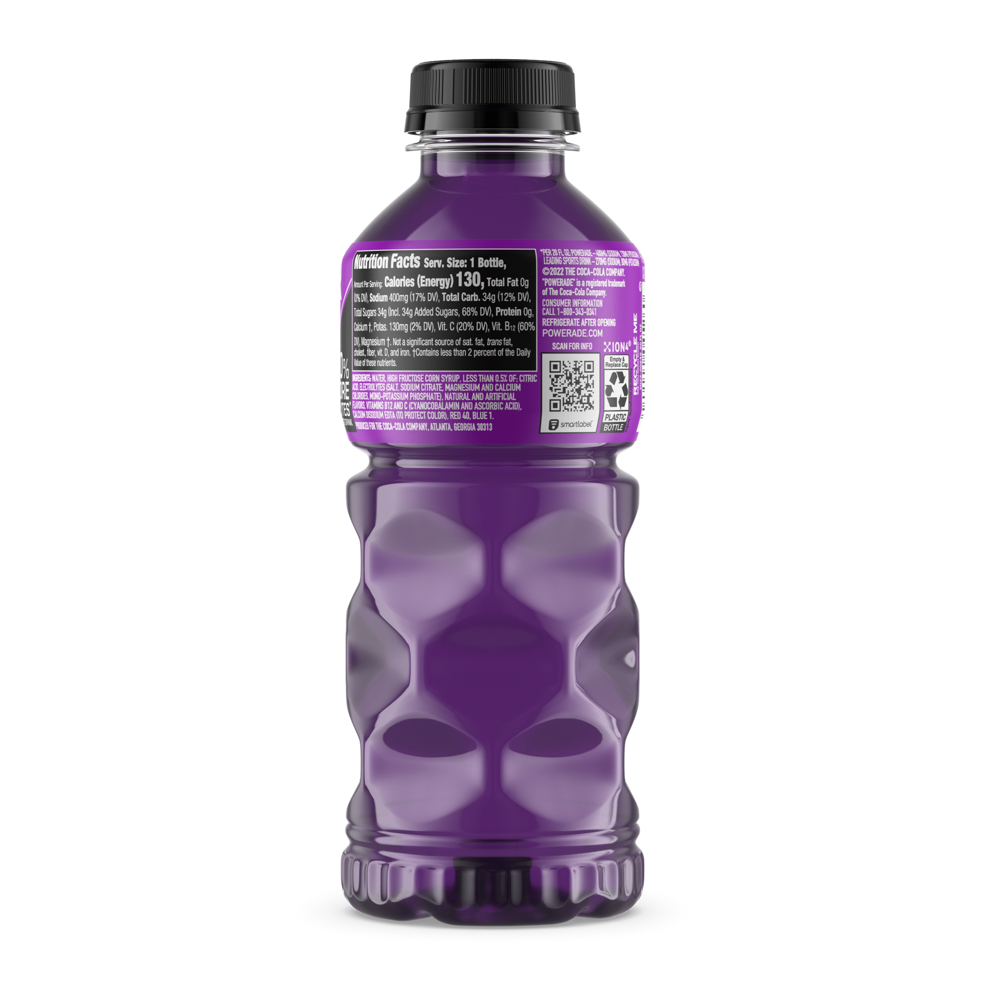 slide 5 of 5, POWERADE Grape Bottle- 20 fl oz, 20 fl oz