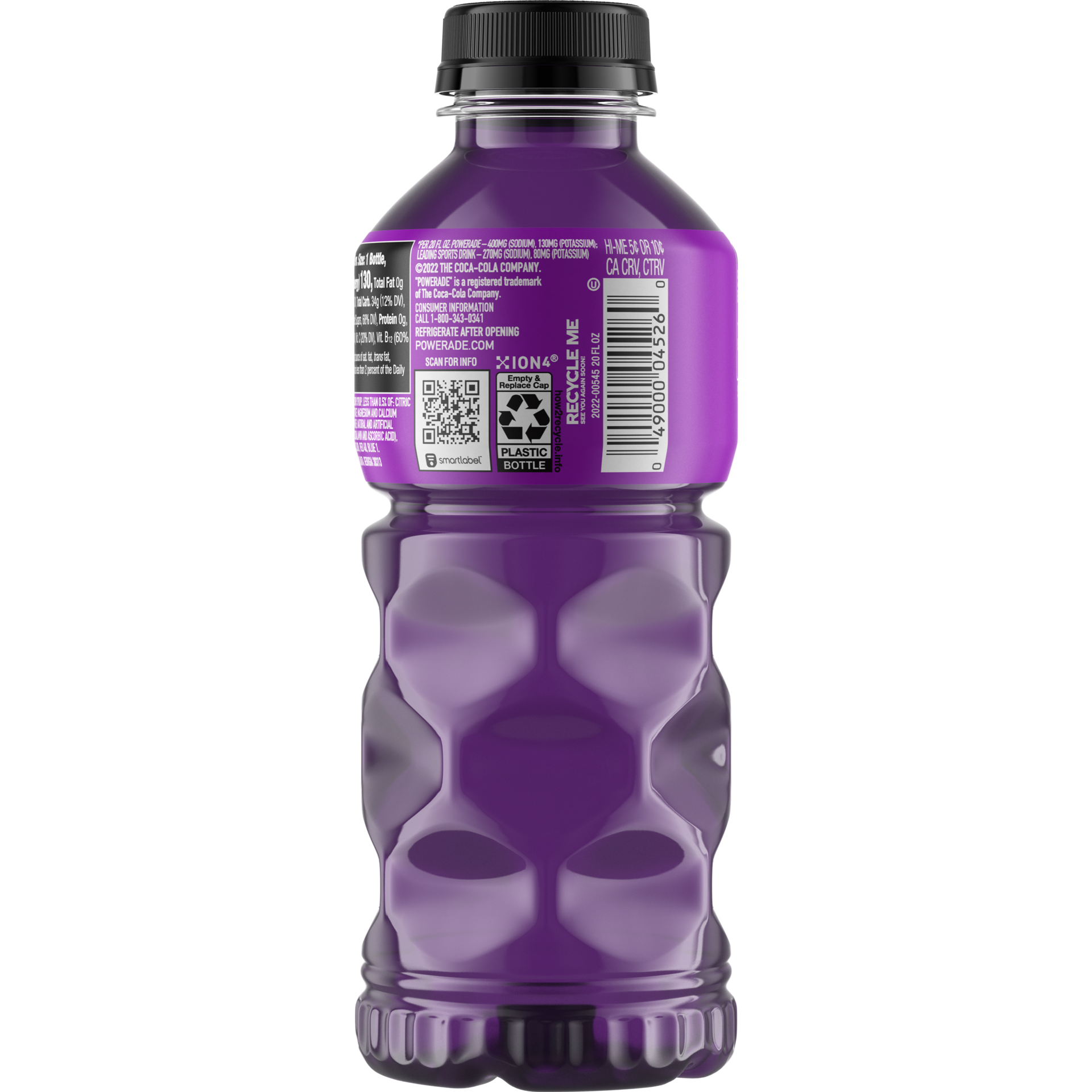 slide 3 of 5, POWERADE Grape Bottle- 20 fl oz, 20 fl oz