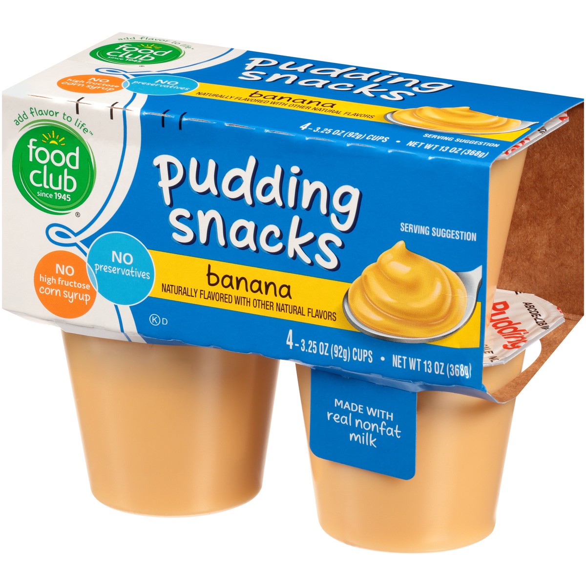 slide 3 of 10, Food Club Banana Pudding Snacks, 13 oz