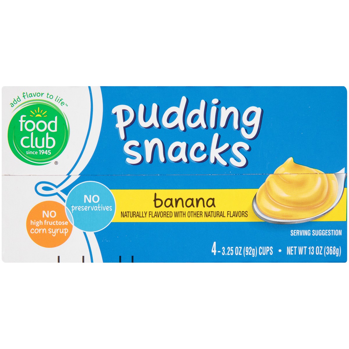 slide 6 of 10, Food Club Banana Pudding Snacks, 13 oz