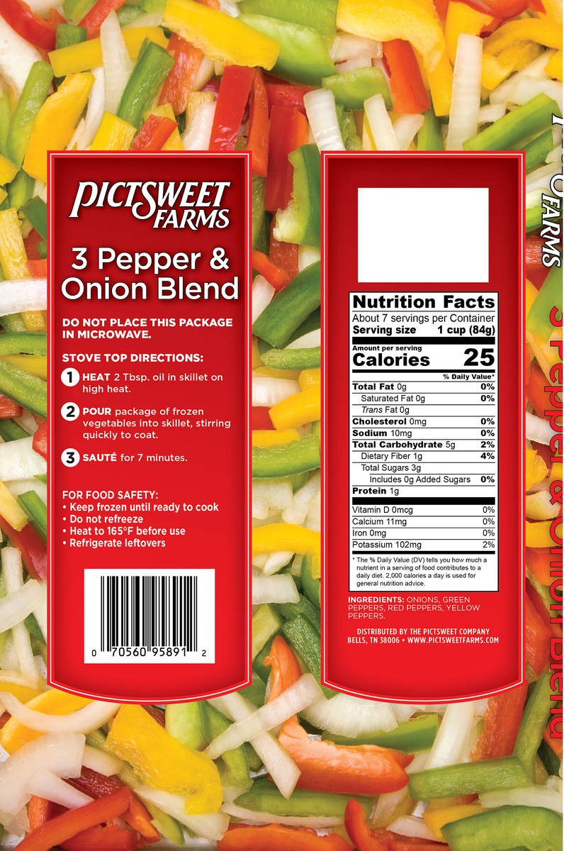 slide 2 of 3, PictSweet 3Pprs&Onion, 22 oz