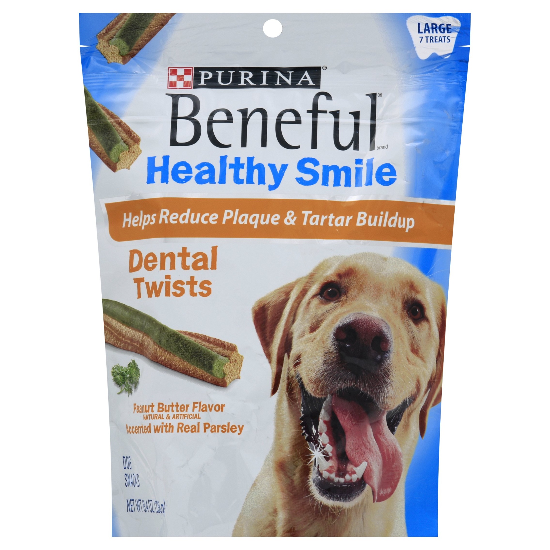 slide 1 of 2, Purina Beneful Healthy Smile Dental Twists Dog Treats, 8.4 oz