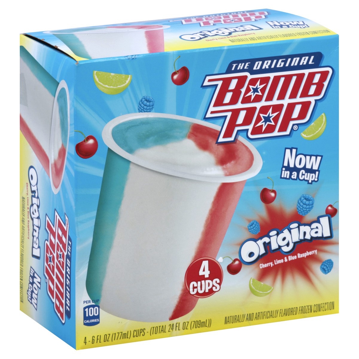 slide 2 of 5, Bomb Pop Frozen Confection 4 ea, 4 ct; 6 oz