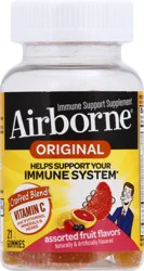 Airborne Original Gummies Assorted Fruit Flavors Immune Support Supplement 21 ea