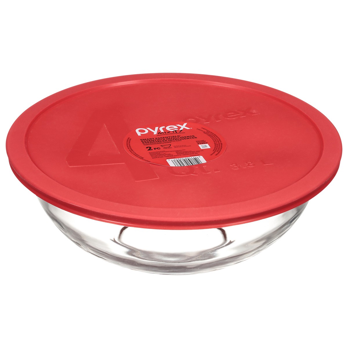 slide 2 of 12, Pyrex Smart Essentials Glass Mixing Bowl 1 Set, 1 ct