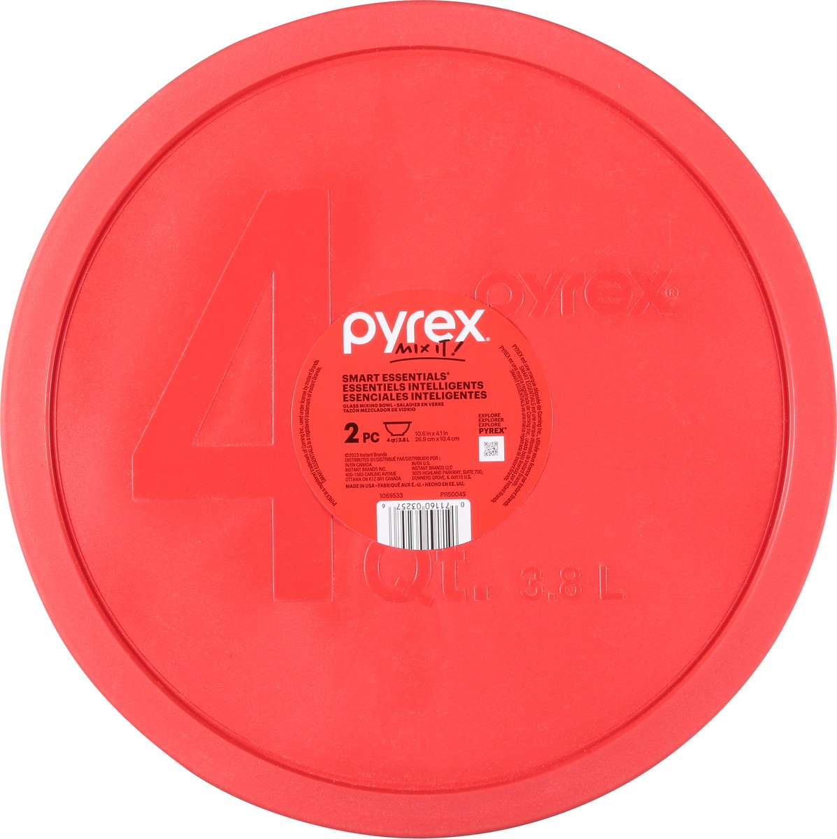 slide 9 of 12, Pyrex Smart Essentials Glass Mixing Bowl 1 Set, 1 ct