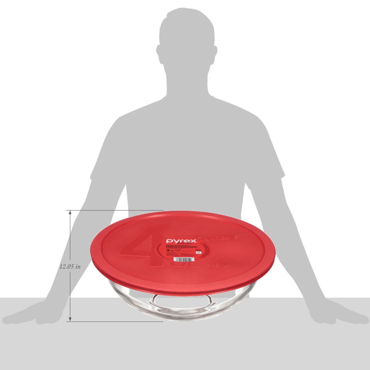 slide 12 of 12, Pyrex Smart Essentials Glass Mixing Bowl 1 Set, 1 ct