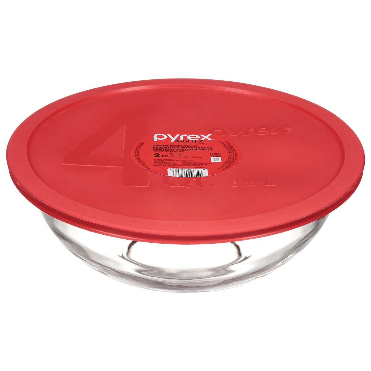 slide 1 of 12, Pyrex Smart Essentials Glass Mixing Bowl 1 Set, 1 ct