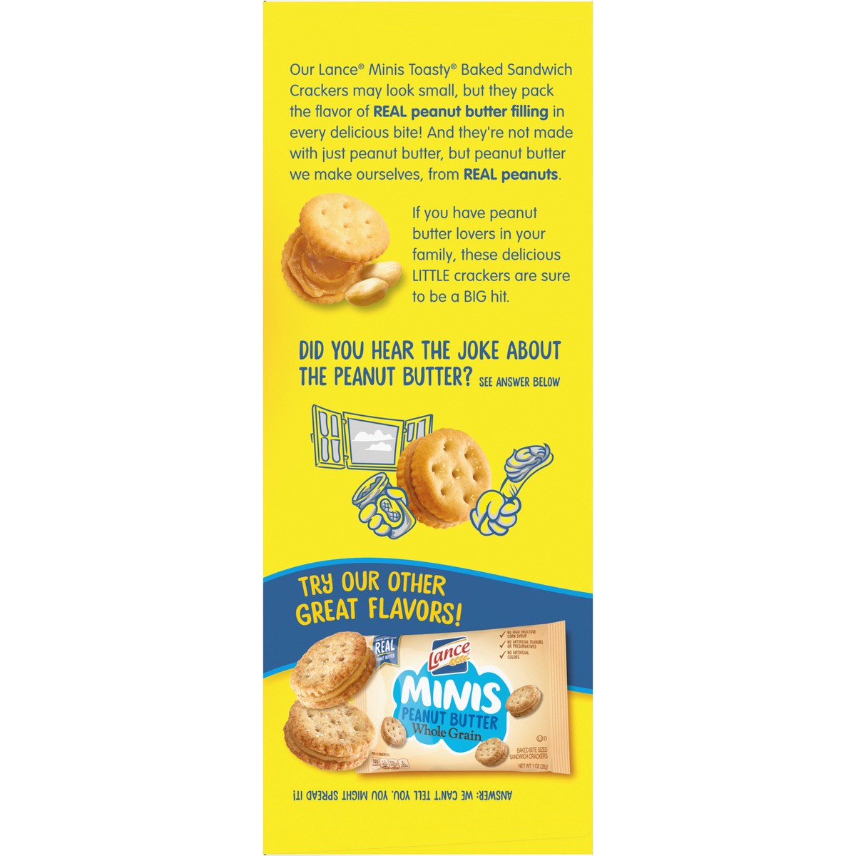 slide 7 of 9, Lance Toasty Peanut Butter Mini Sandwich Crackers, 12.000 oz