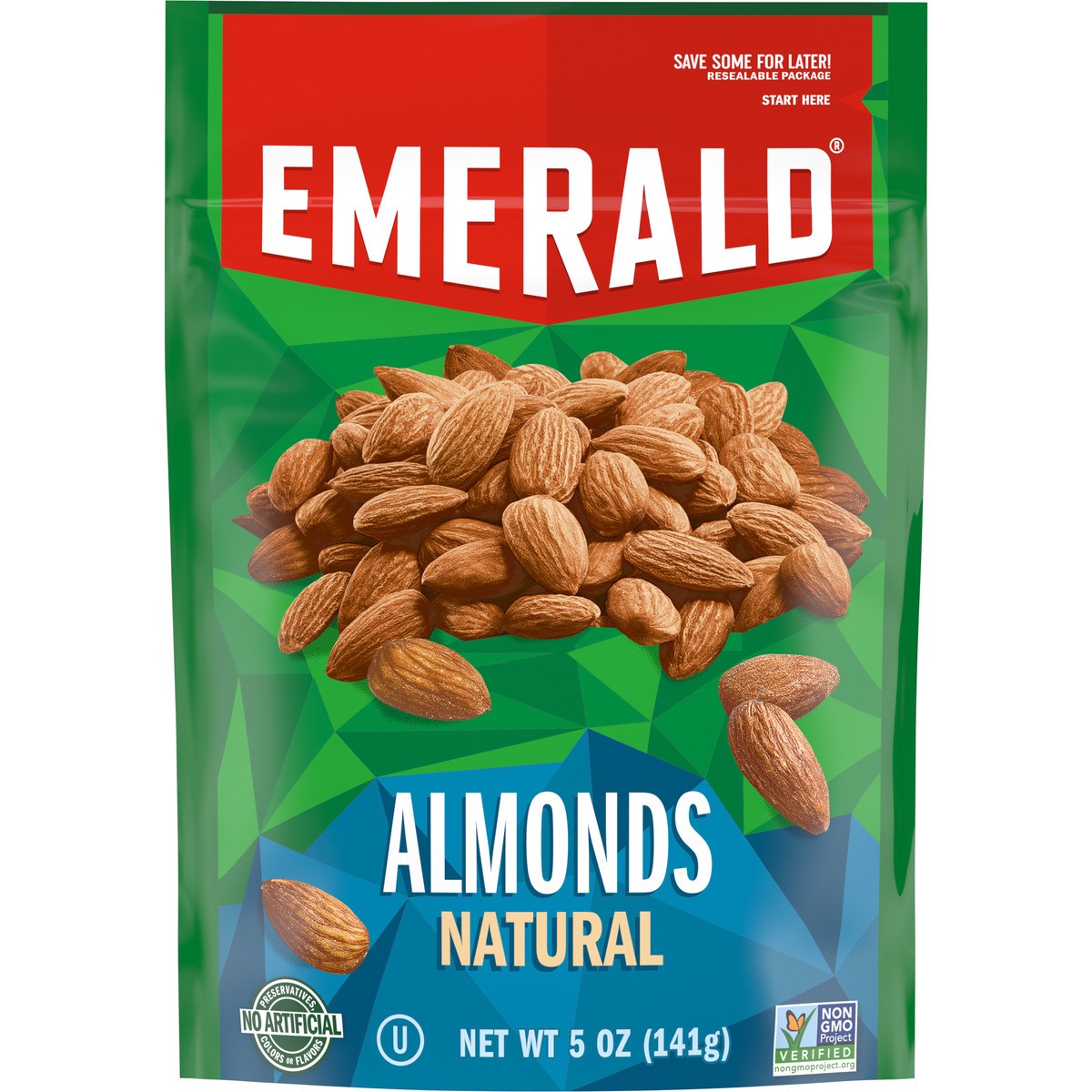 slide 1 of 5, Emerald Natural Almonds, 5 oz