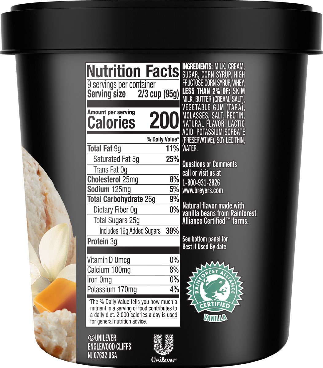 slide 2 of 7, Breyers Original Ice Cream Vanilla Caramel, 48 oz, 48 oz