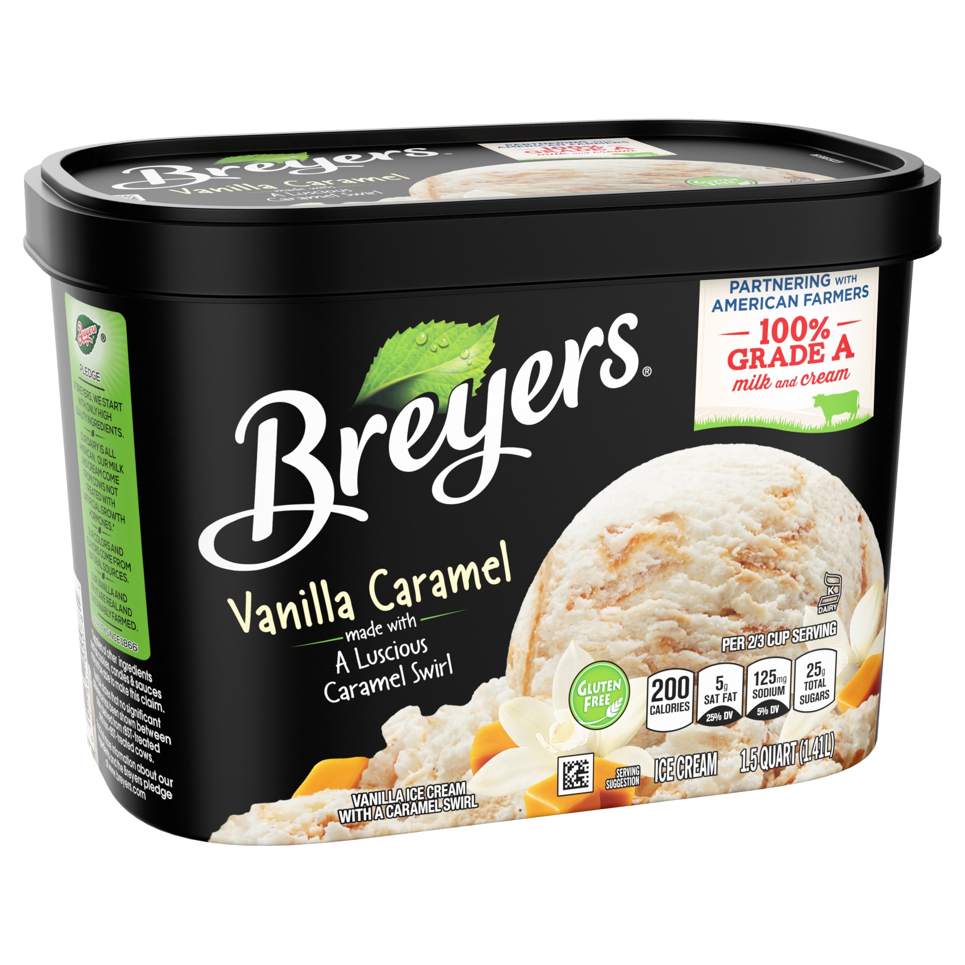slide 1 of 6, Breyer's Vanilla Caramel Ice Cream, 48 fl oz