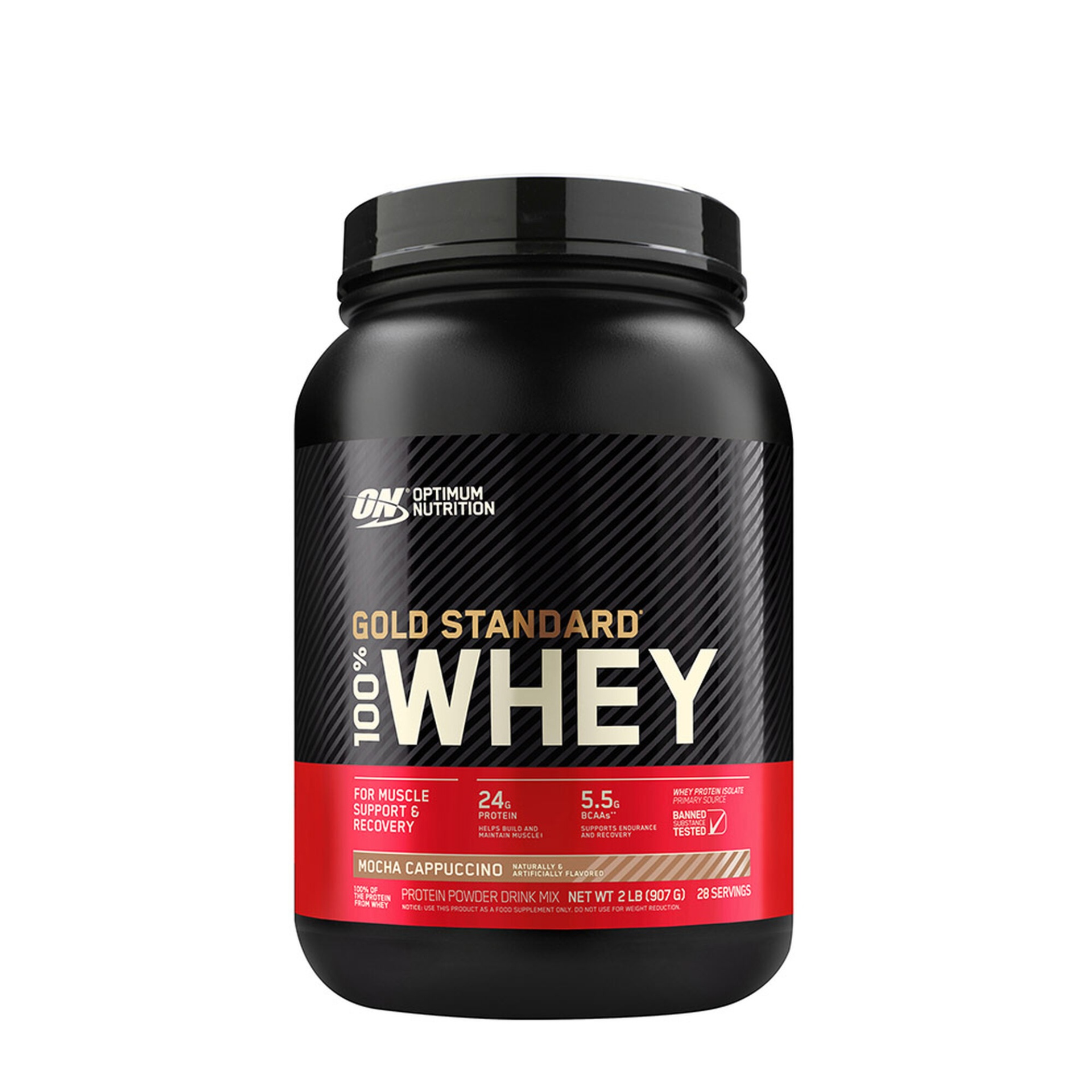 slide 1 of 1, Optimum Nutrition Gold Standard 100% Whey - Mocha Cappuccino, 2 lb