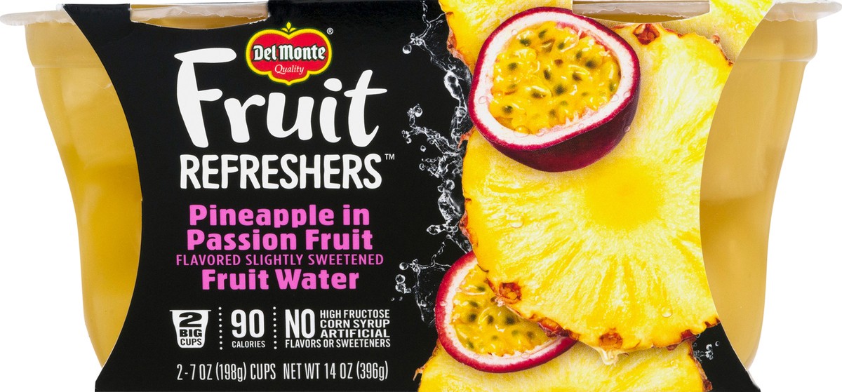 slide 1 of 9, Del Monte Fruit Refreshers 2 Pack Pineapple in Passion Fruit Pineapple in Passion Fruit Fruit Water 2 ea, 2 ct