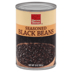 slide 1 of 2, Harris Teeter Seasoned Black Beans, 15 oz