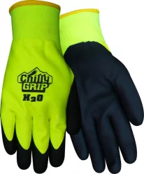 Red Steer Glove Company Chilly Grip Water Resistant General Utility Gloves - High Visibility