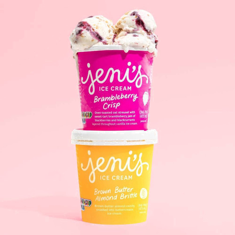 Jeni's Brambleberry Crisp Ice Cream 16 fl oz